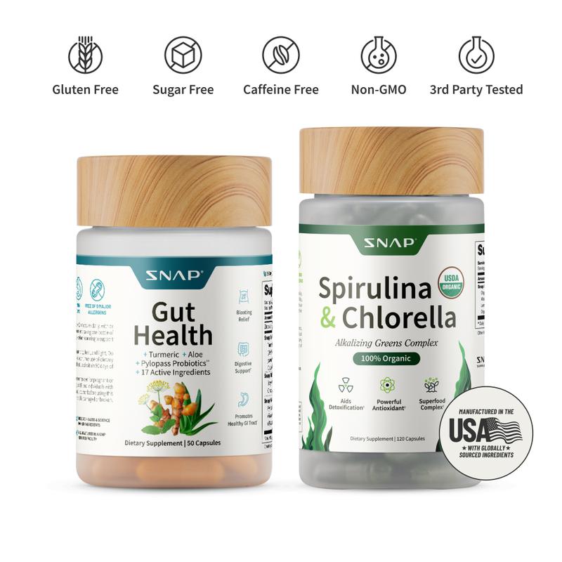 Gut Health Duo – Probiotics, Spirulina & Chlorella