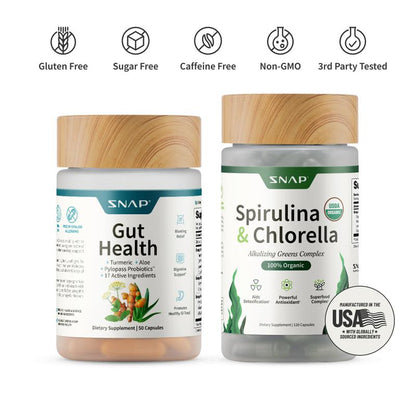 Gut Health Duo – Probiotics, Spirulina & Chlorella