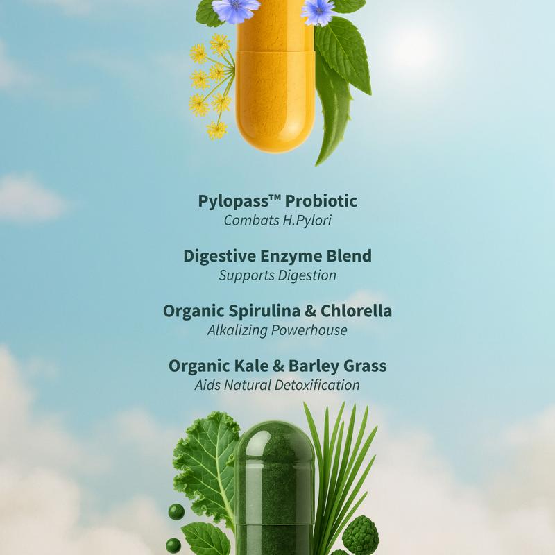 Gut Health Duo – Probiotics, Spirulina & Chlorella